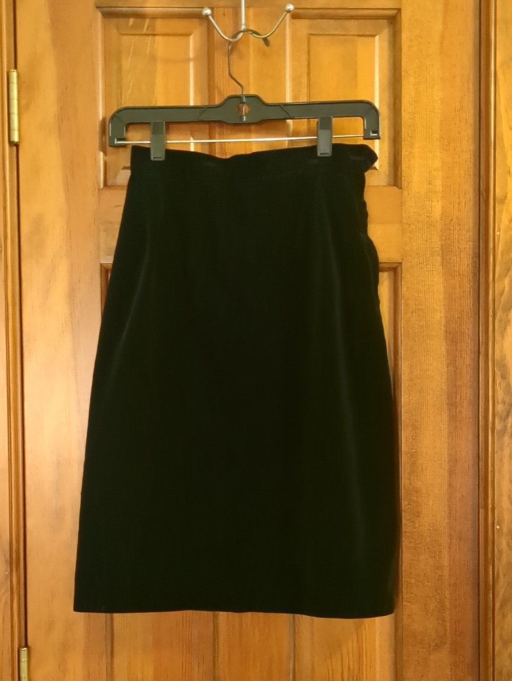 Vintage MacArthur Ltd Black Velvet Skirt